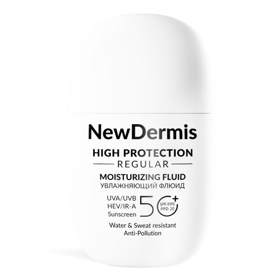 New Dermis High Protection Regular moisturizing Fluid Увлажняющий флюид SPF 50+ PPD20,35 мл