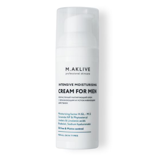 M.Aklive Intensiv Moisturising Cream for Men/ Интенсивно увлажняющий крем для мужчин, 50 мл