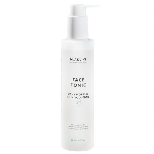 M.Aklive Face Tonic Dry+Normal Skin Solution / Тоник для лица «Решение для сухой и нормальной кожи», 200 мл