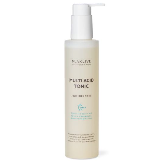 M.Aklive Multi Acid Tonic for Oily Skin / Мультикислотный тоник для жирной кожи, 200 мл