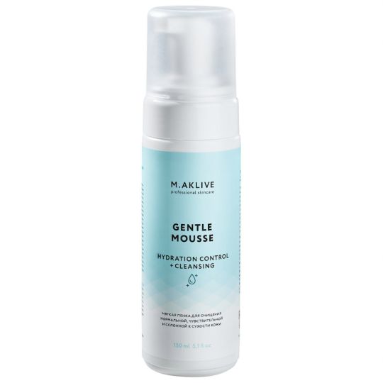 M.Aklive Gentle Mousse Hydration Control / Пенка для умывания Контроль увлажнения, 150 мл
