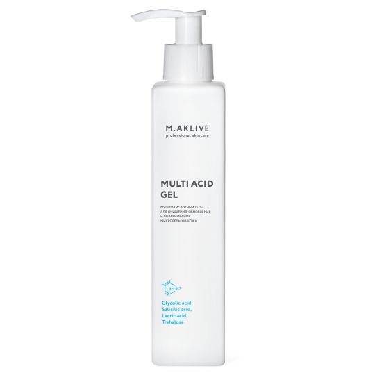 M.Aklive Multi Acid Gel / Мультикислотный гель для умывания, 200 мл