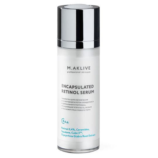 M.Aklive Encapsulated Retinol Serum 0,4% / Сыворотка с инкапсулированным ретинолом 0,4%,30 мл