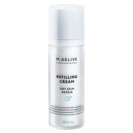 M.Aklive Refiling Cream Dry Skin Repair / Легкий напитывающий крем склонной к сухости кожи,30 мл